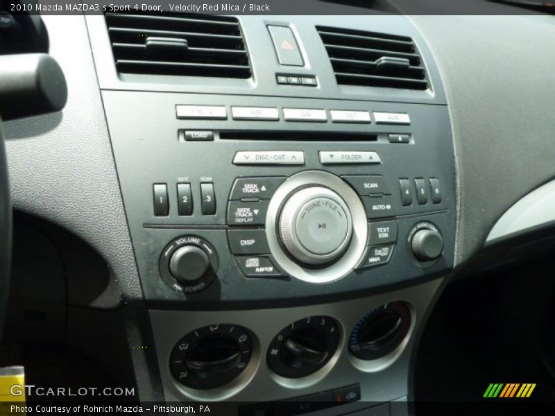 Velocity Red Mica / Black 2010 Mazda MAZDA3 s Sport 4 Door