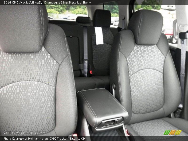 Champagne Silver Metallic / Ebony 2014 GMC Acadia SLE AWD