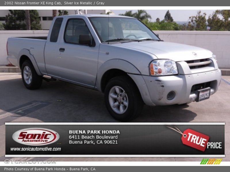 Silver Ice Metallic / Gray 2002 Nissan Frontier XE King Cab
