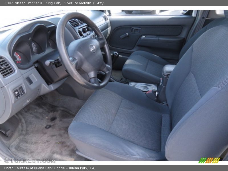 Silver Ice Metallic / Gray 2002 Nissan Frontier XE King Cab