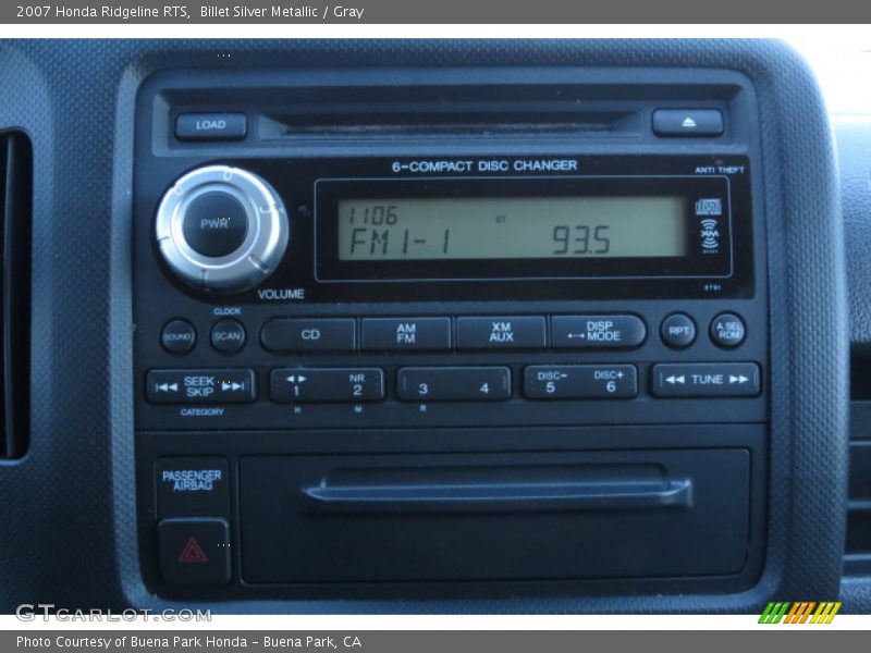 Billet Silver Metallic / Gray 2007 Honda Ridgeline RTS