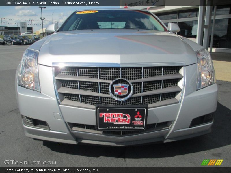 Radiant Silver / Ebony 2009 Cadillac CTS 4 AWD Sedan