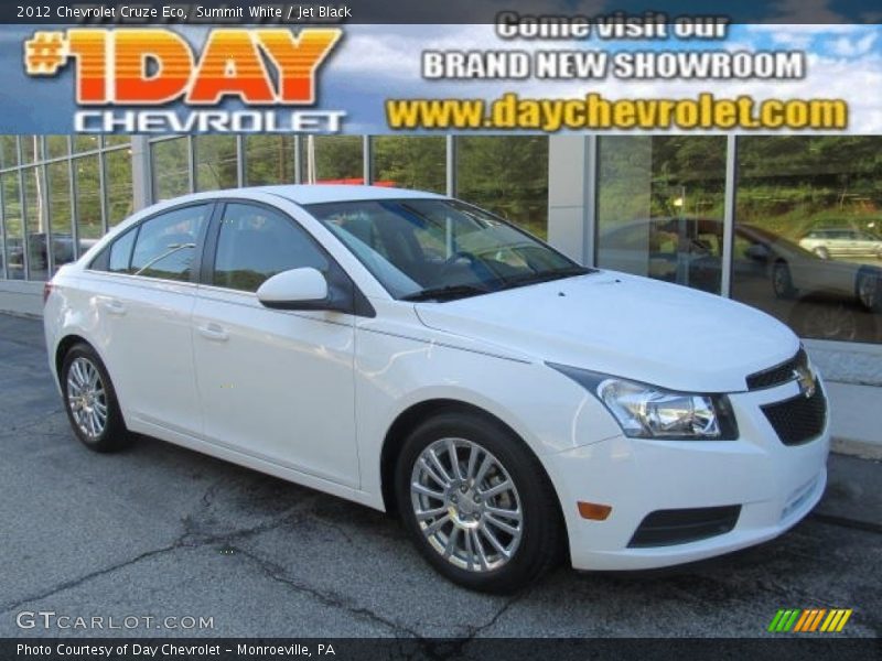 Summit White / Jet Black 2012 Chevrolet Cruze Eco