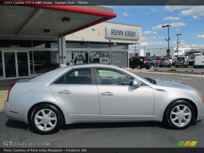 Radiant Silver / Ebony 2009 Cadillac CTS 4 AWD Sedan