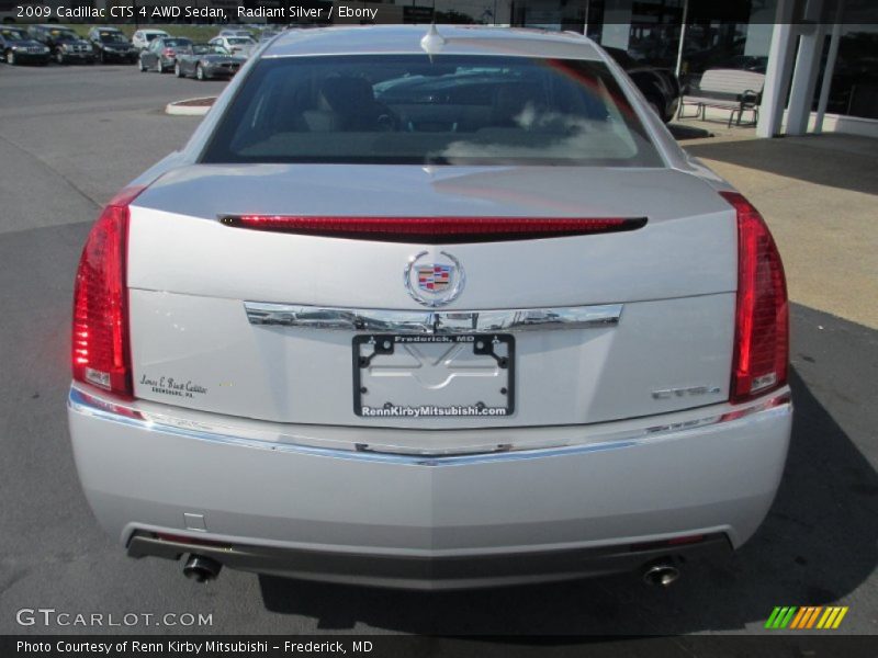 Radiant Silver / Ebony 2009 Cadillac CTS 4 AWD Sedan