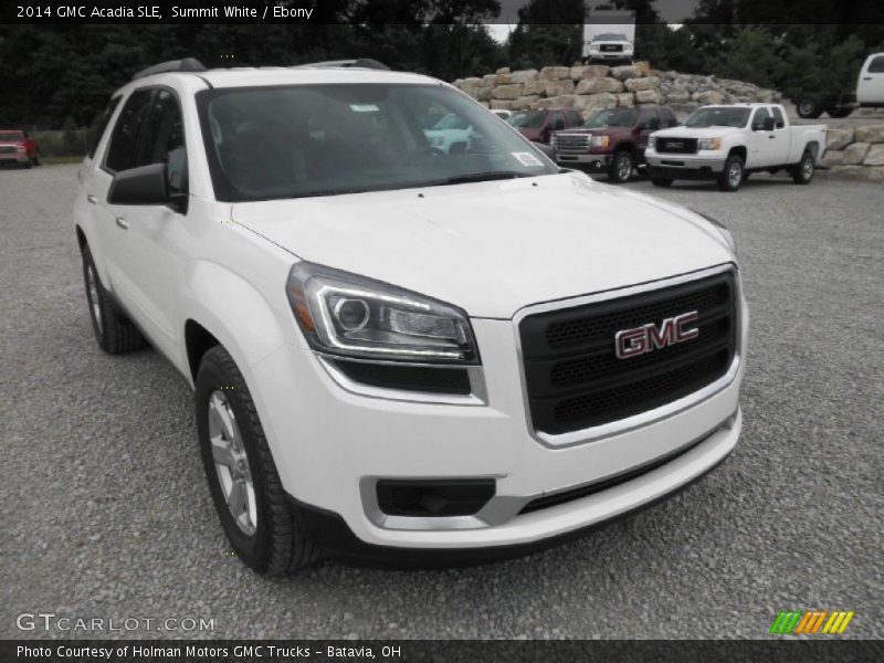 Summit White / Ebony 2014 GMC Acadia SLE