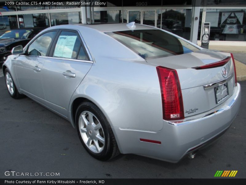 Radiant Silver / Ebony 2009 Cadillac CTS 4 AWD Sedan