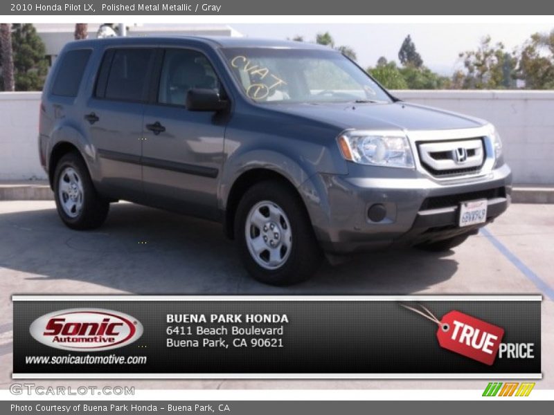 Polished Metal Metallic / Gray 2010 Honda Pilot LX