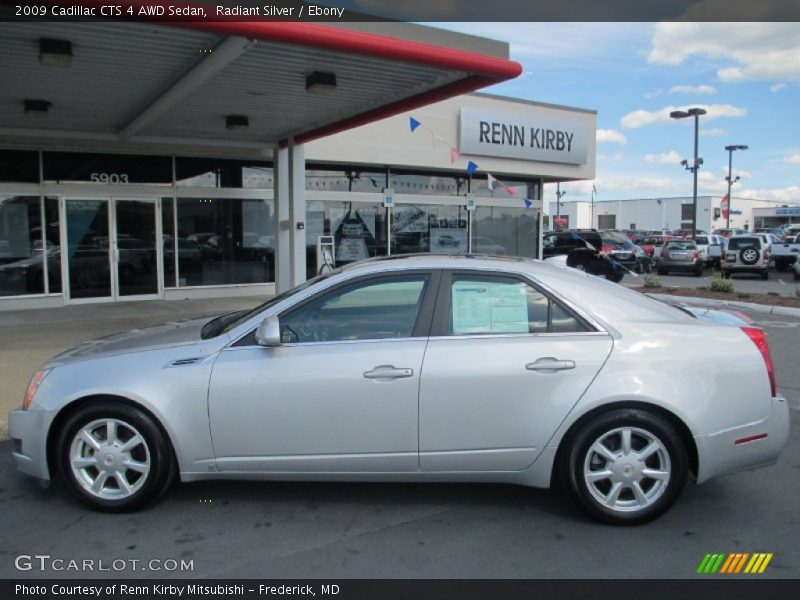 Radiant Silver / Ebony 2009 Cadillac CTS 4 AWD Sedan