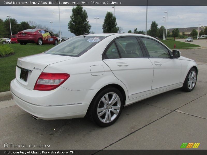 Arctic White / Savanna/Cashmere 2008 Mercedes-Benz C 300 4Matic Luxury