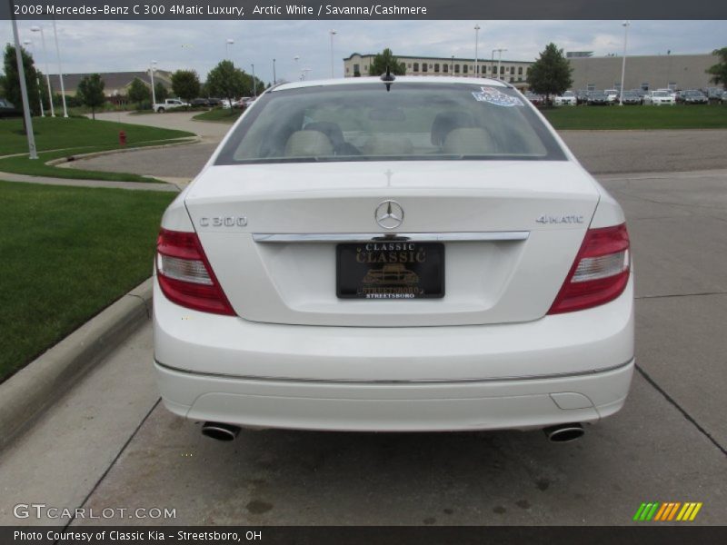 Arctic White / Savanna/Cashmere 2008 Mercedes-Benz C 300 4Matic Luxury