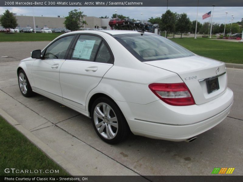 Arctic White / Savanna/Cashmere 2008 Mercedes-Benz C 300 4Matic Luxury