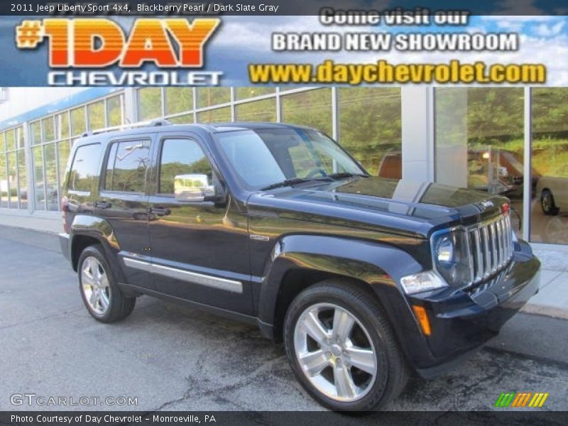 Blackberry Pearl / Dark Slate Gray 2011 Jeep Liberty Sport 4x4