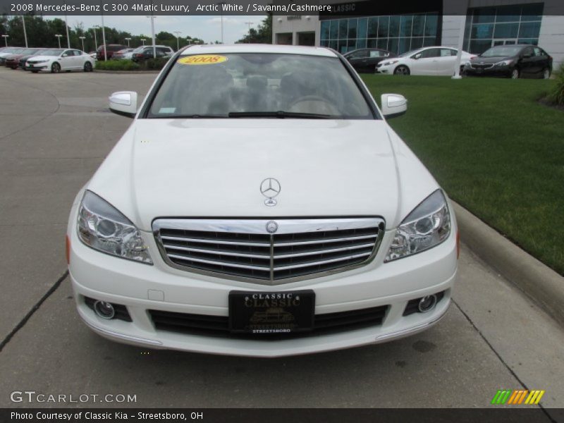 Arctic White / Savanna/Cashmere 2008 Mercedes-Benz C 300 4Matic Luxury