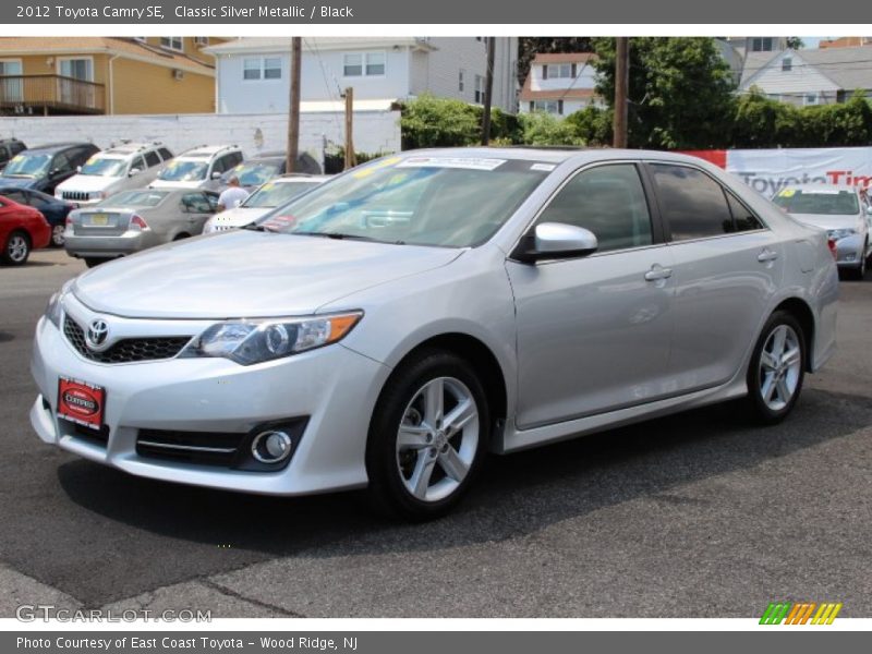 Classic Silver Metallic / Black 2012 Toyota Camry SE