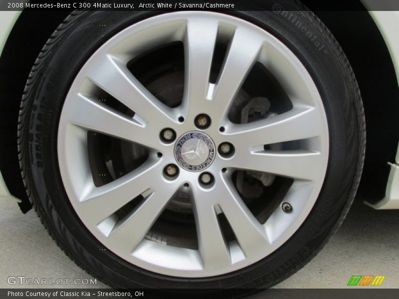 Arctic White / Savanna/Cashmere 2008 Mercedes-Benz C 300 4Matic Luxury