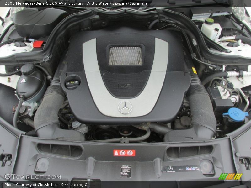 Arctic White / Savanna/Cashmere 2008 Mercedes-Benz C 300 4Matic Luxury