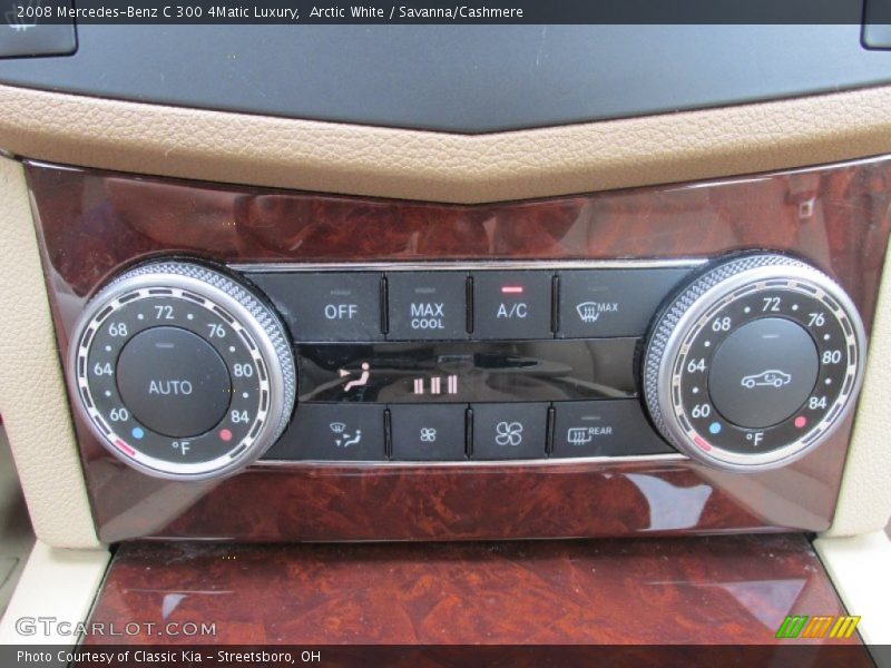 Arctic White / Savanna/Cashmere 2008 Mercedes-Benz C 300 4Matic Luxury