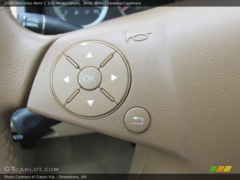 Arctic White / Savanna/Cashmere 2008 Mercedes-Benz C 300 4Matic Luxury