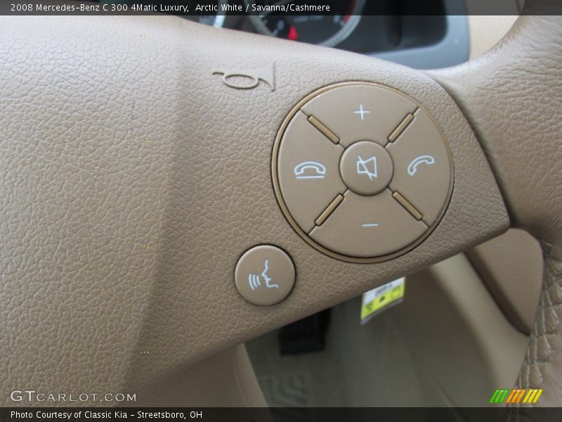 Arctic White / Savanna/Cashmere 2008 Mercedes-Benz C 300 4Matic Luxury