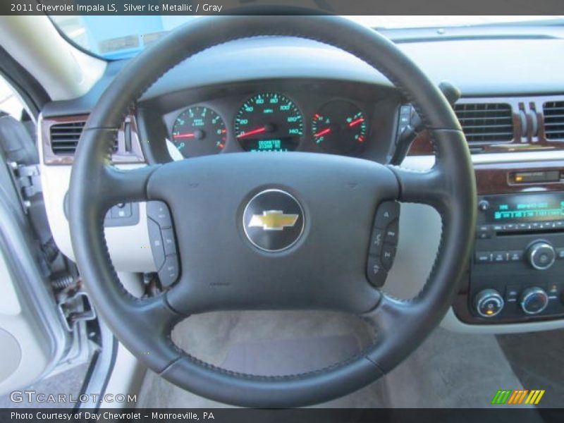 Silver Ice Metallic / Gray 2011 Chevrolet Impala LS