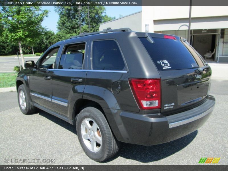 Dark Khaki Pearl / Medium Slate Gray 2006 Jeep Grand Cherokee Limited 4x4