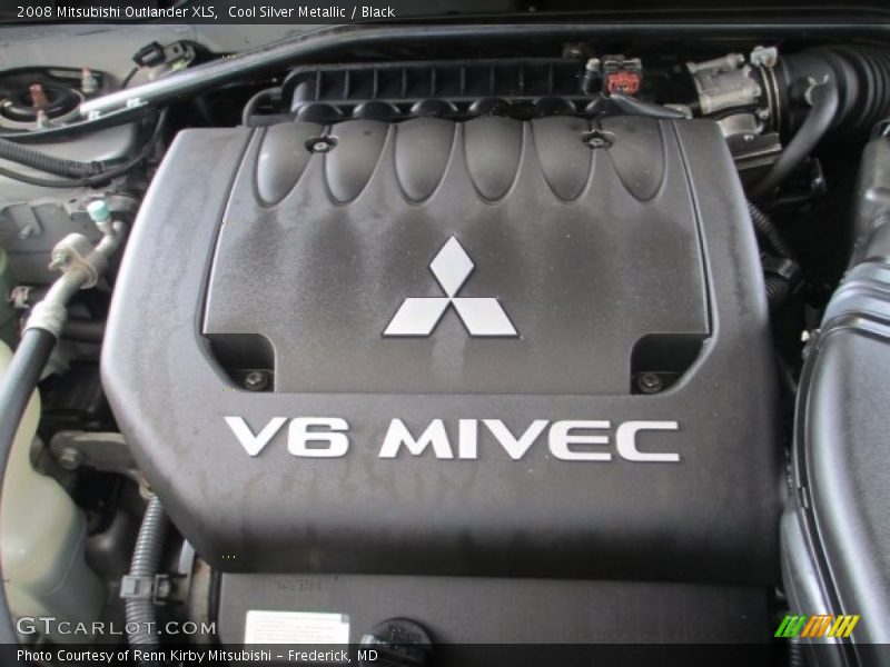 Cool Silver Metallic / Black 2008 Mitsubishi Outlander XLS