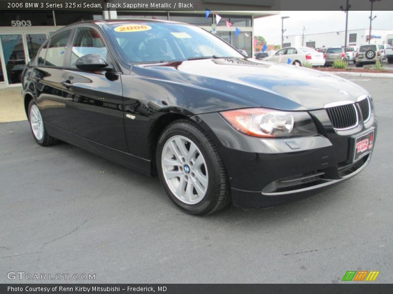 Black Sapphire Metallic / Black 2006 BMW 3 Series 325xi Sedan