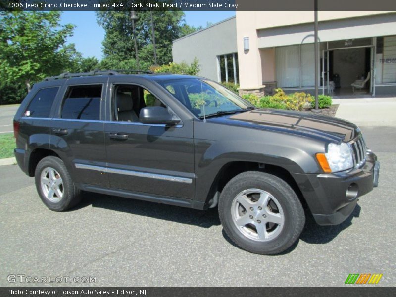 Dark Khaki Pearl / Medium Slate Gray 2006 Jeep Grand Cherokee Limited 4x4