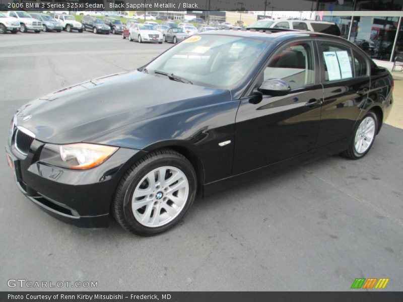 Black Sapphire Metallic / Black 2006 BMW 3 Series 325xi Sedan