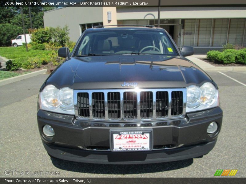 Dark Khaki Pearl / Medium Slate Gray 2006 Jeep Grand Cherokee Limited 4x4