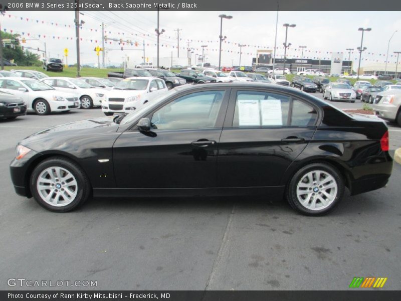 Black Sapphire Metallic / Black 2006 BMW 3 Series 325xi Sedan