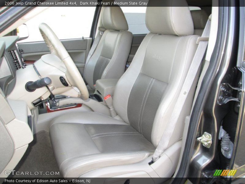 Dark Khaki Pearl / Medium Slate Gray 2006 Jeep Grand Cherokee Limited 4x4