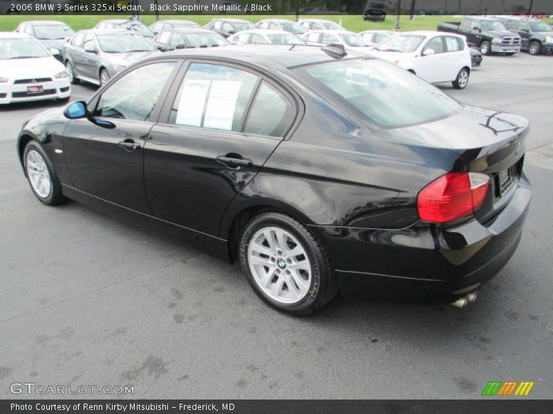 Black Sapphire Metallic / Black 2006 BMW 3 Series 325xi Sedan