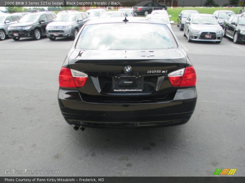 Black Sapphire Metallic / Black 2006 BMW 3 Series 325xi Sedan