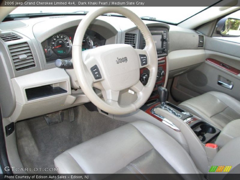 Dark Khaki Pearl / Medium Slate Gray 2006 Jeep Grand Cherokee Limited 4x4