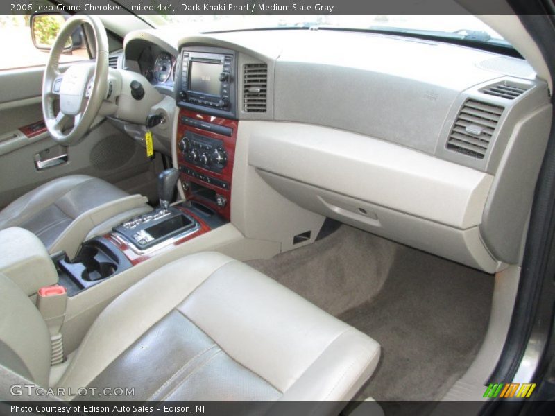 Dark Khaki Pearl / Medium Slate Gray 2006 Jeep Grand Cherokee Limited 4x4