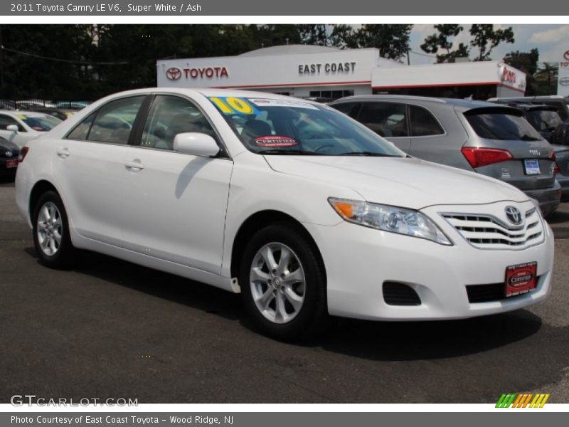 Super White / Ash 2011 Toyota Camry LE V6