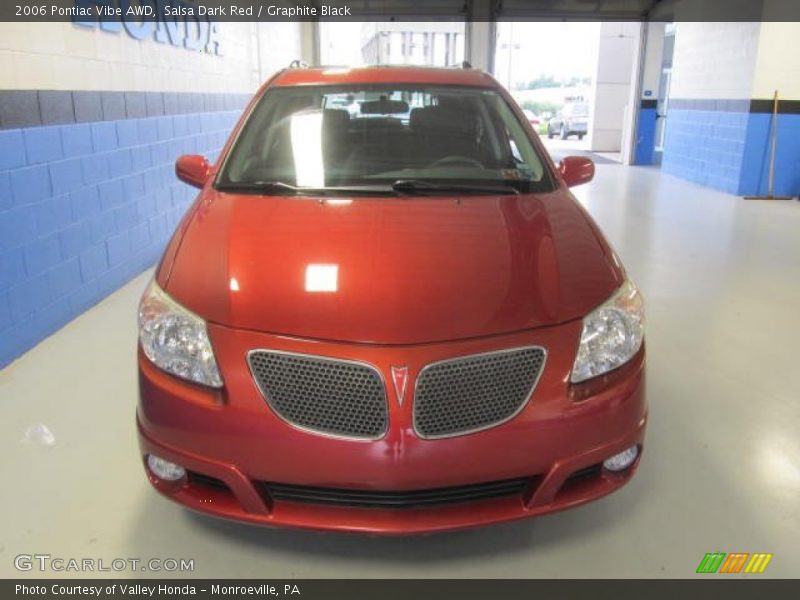 Salsa Dark Red / Graphite Black 2006 Pontiac Vibe AWD