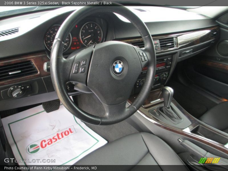 Black Sapphire Metallic / Black 2006 BMW 3 Series 325xi Sedan