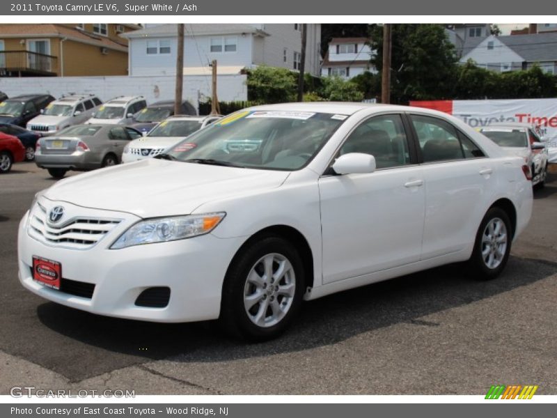 Super White / Ash 2011 Toyota Camry LE V6
