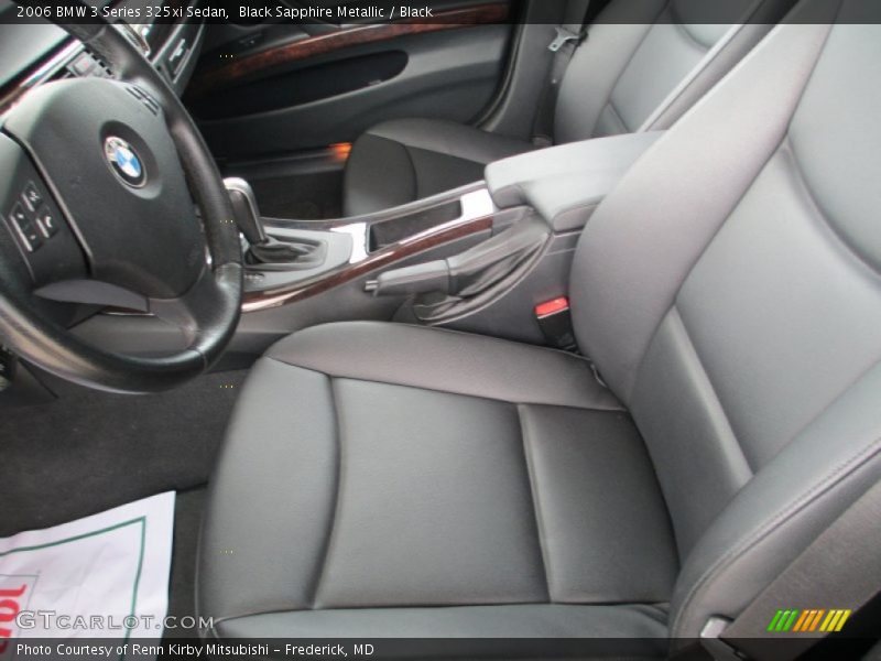Black Sapphire Metallic / Black 2006 BMW 3 Series 325xi Sedan