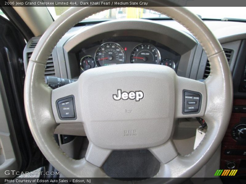 Dark Khaki Pearl / Medium Slate Gray 2006 Jeep Grand Cherokee Limited 4x4