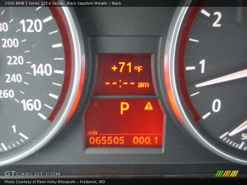 Black Sapphire Metallic / Black 2006 BMW 3 Series 325xi Sedan