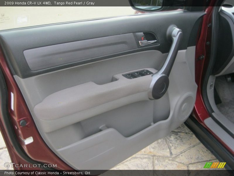 Tango Red Pearl / Gray 2009 Honda CR-V LX 4WD