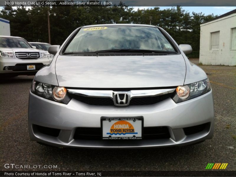 Alabaster Silver Metallic / Black 2009 Honda Civic LX-S Sedan