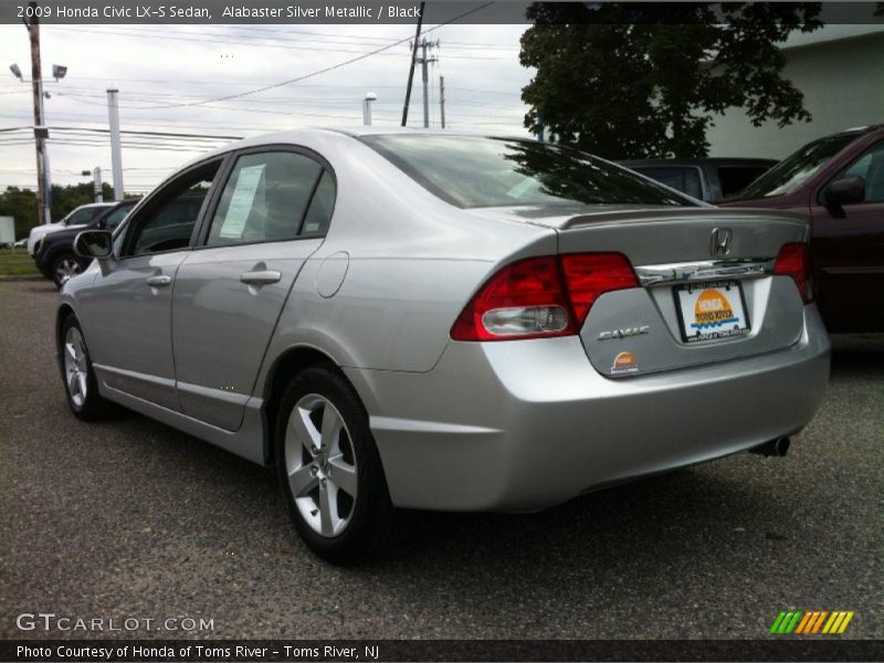 Alabaster Silver Metallic / Black 2009 Honda Civic LX-S Sedan