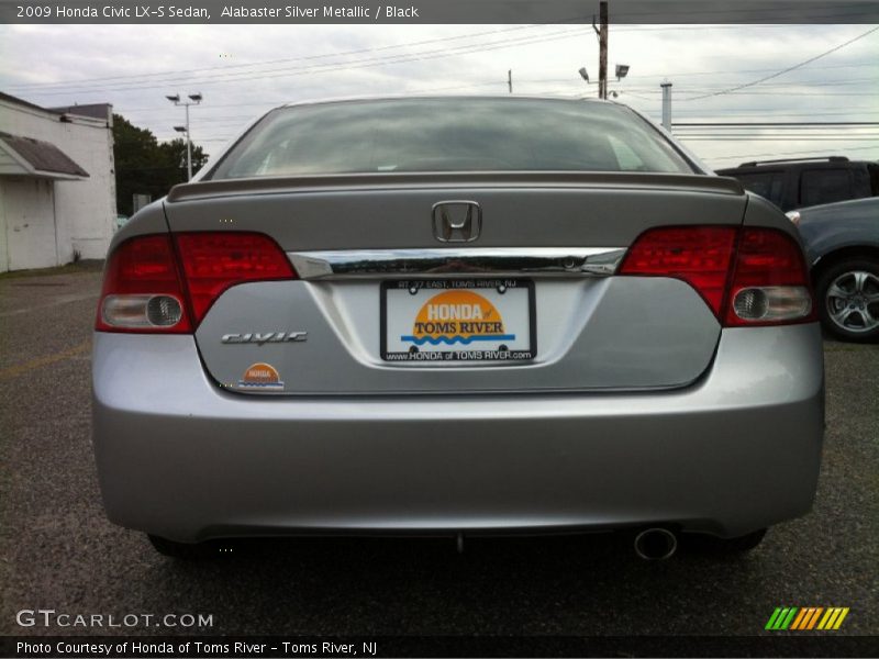 Alabaster Silver Metallic / Black 2009 Honda Civic LX-S Sedan