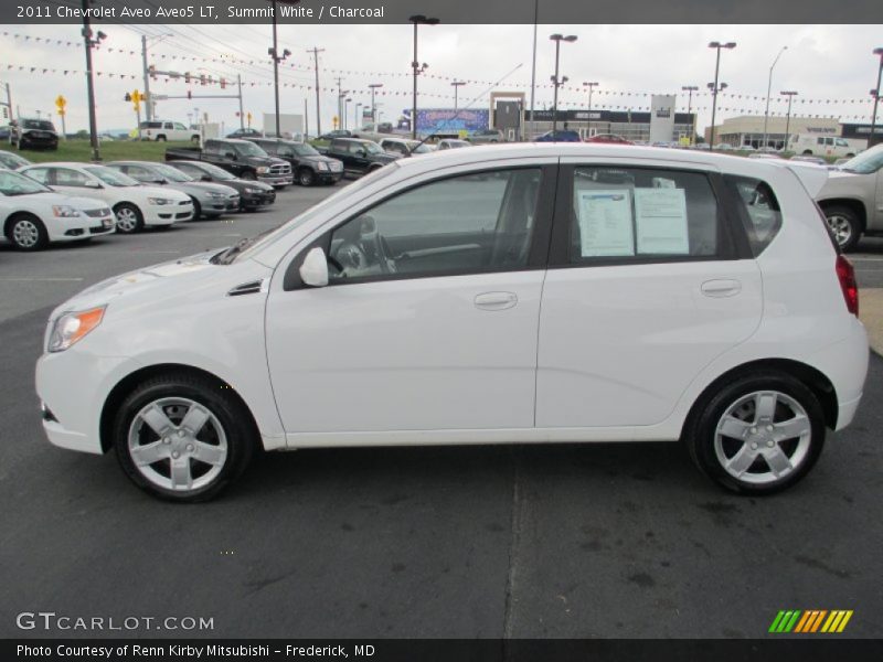 Summit White / Charcoal 2011 Chevrolet Aveo Aveo5 LT
