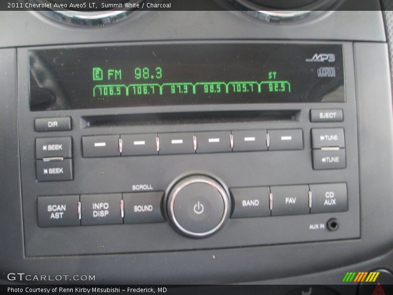 Summit White / Charcoal 2011 Chevrolet Aveo Aveo5 LT